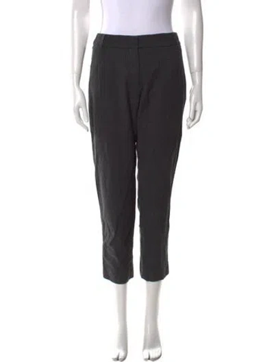 Pre-owned Weekend Max Mara Virgin Wool Skinny Leg Pants In Gray
