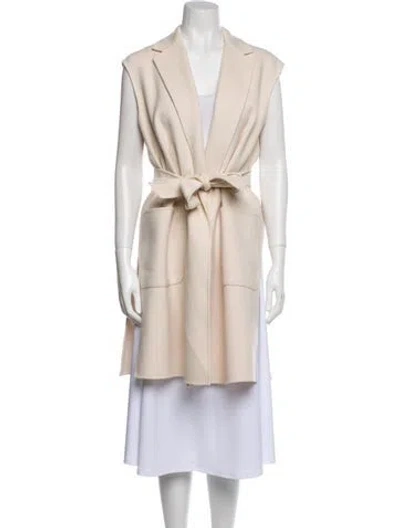 Pre-owned Weekend Max Mara Virgin Wool Trench Coat In Neutral