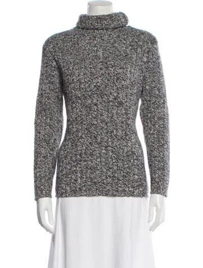Pre-owned Weekend Max Mara Virgin Wool Turtleneck Sweater In Multi