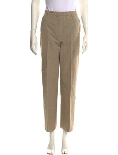 Pre-owned Weekend Max Mara Virgin Wool Wide Leg Pants In Neutral