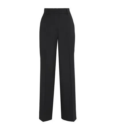 WEEKEND MAX MARA VIRGIN WOOL WIDE-LEG TROUSERS