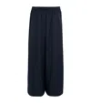 Weekend Max Mara Relaxed-fit Wool Yarn Trousers In Blue