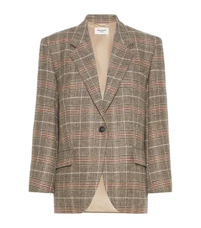 Weekend Max Mara Virgin Wool-blend Blazer In Beige