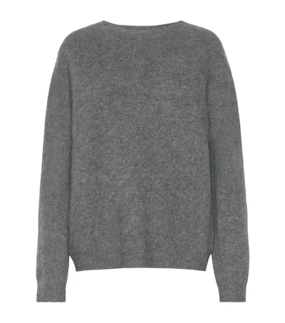 Weekend Max Mara Virgin Wool-cashmere Sweater In Gray