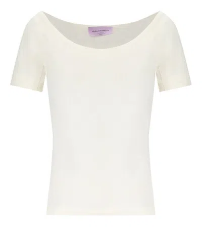 WEEKEND MAX MARA WEEKEND MAX MARA VIRTUS IVORY TOP