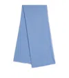 Weekend Max Mara Viscose-cashmere Butterfly Scarf In Blue