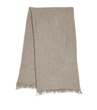 Weekend Max Mara Viscose-cashmere Scarf In Brown