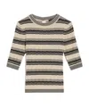 Weekend Max Mara Viscose Crepe T-shirt In Gray
