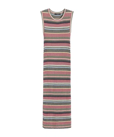Weekend Max Mara Viscose Fiber Long Dress In Multi