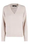 Weekend Max Mara V-neck Sweater In Gray