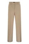 Weekend Max Mara Virgin Wool Tailored Trousers In Neutral