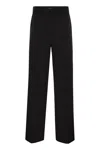 Weekend Max Mara Visivo - Wool Palazzo Trousers In Black