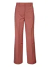 Weekend Max Mara Visual Trousers Featuring Pockets In Red