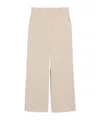 Weekend Max Mara Wool Palazzo Trousers In Neutral