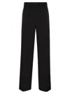 Weekend Max Mara Visivo - Wool Palazzo Trousers In Black