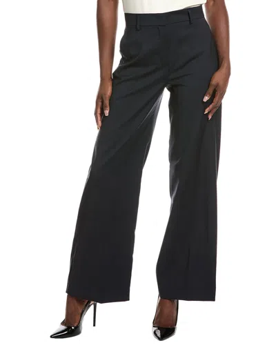 Weekend Max Mara Visivo Wool Trouser In Black