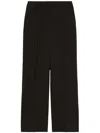 Weekend Max Mara Belt And Loop Wide-leg Pants In Black