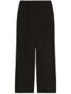 Weekend Max Mara Belt And Loop Wide-leg Pants In Black