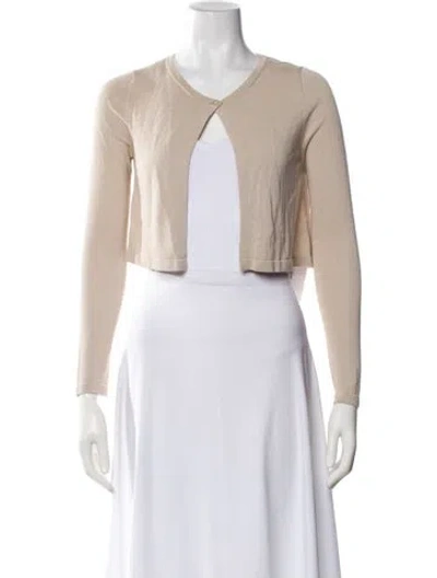 Pre-owned Weekend Max Mara V-neck Sweater In Neutral