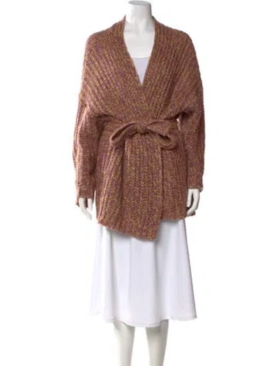 Pre-owned Weekend Max Mara V-neck Sweater In Neutral