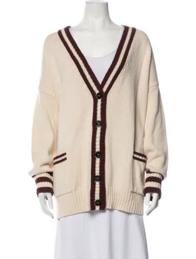 Pre-owned Weekend Max Mara V-neck Sweater W/ Tags In Pink