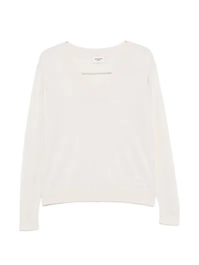 Weekend Max Mara V-neck Sweater In White