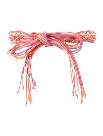 Pre-owned Weekend Max Mara Waist Belt W/ Tags In Pink