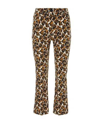 Weekend Max Mara Waistband Loop Casual Pants In Brown