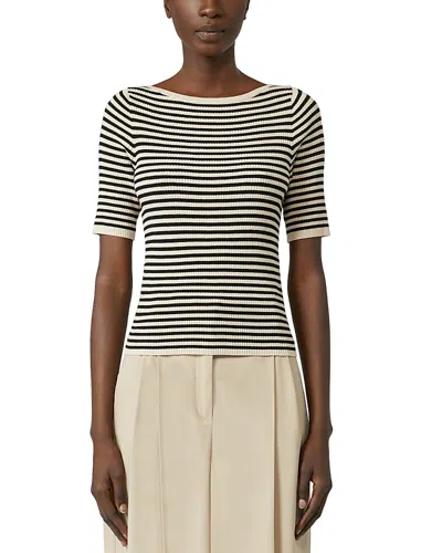 Weekend Max Mara Waser Boat Neck Sweater In Gray