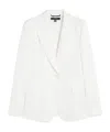 Weekend Max Mara Quito Cotton & Linen Canvas Wide Jacket In White