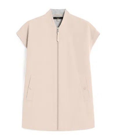 Weekend Max Mara Water-repellent Canvas And Scuba Gilet