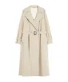 Weekend Max Mara Water-repellent Canvas Trench Coat In Neutral