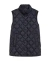 Weekend Max Mara Waterproof Quilted Vest In Black