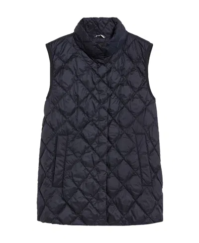 Weekend Max Mara Waterproof Quilted Vest In Black