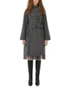 Weekend Max Mara Wool Tweed Prince Of Wales Check Overcoat In Black