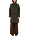 Weekend Max Mara Weekend 2 Pitone Wool Blend Coat In Brown
