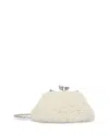 Weekend Max Mara Weekend Accesori 2 Small Micio Ivory Fux Fur Clutch In White