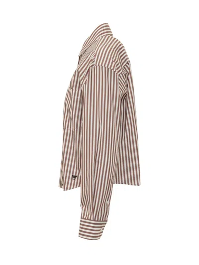 Weekend Max Mara Weekend By Max Mara 100% Cotton Button-front Shirt In Multi