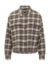 Weekend Max Mara Weekend By Max Mara Check Pattern Wool-cotton Shirt In Check Castagna
