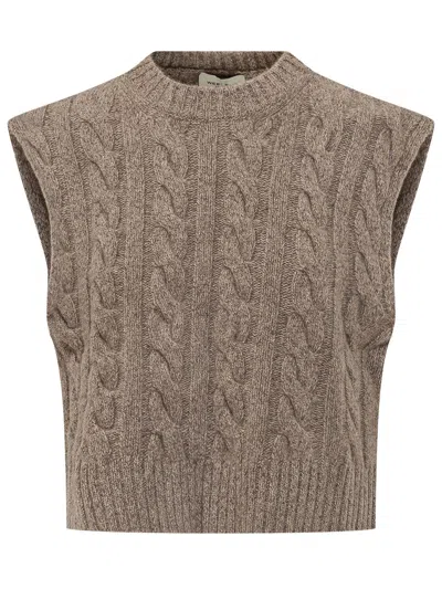 Weekend Max Mara Weekend By Max Mara Clown Gilet Sweater In Neutral