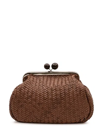 Weekend Max Mara Weekend By Max Mara Shearling Leather Clutch Bag In 001