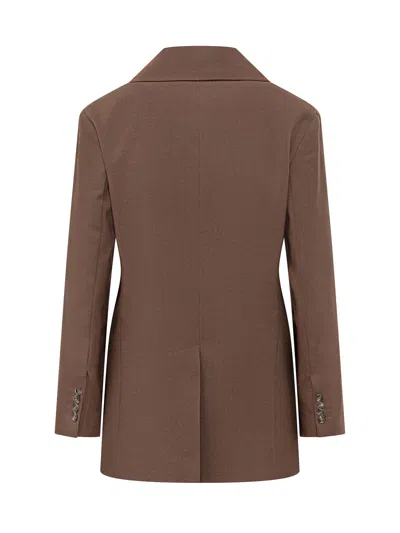 Weekend Max Mara Weekend By Max Mara Weekend Wool Blazer In Cacao