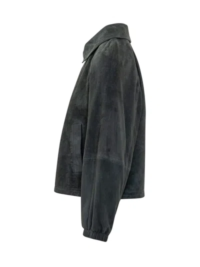 Weekend Max Mara Weekend By Max Mara Zuppa Goat Leather Jacket In Blu