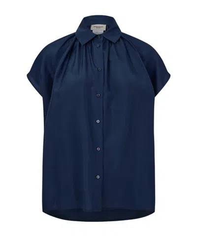 Weekend Max Mara Weekend Crine Long Sleeve Shirt In Blue