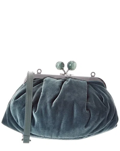 Weekend Max Mara Vespa Velvet Clutch In Green