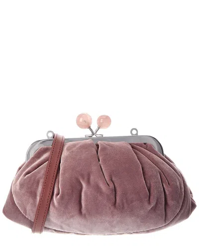 Weekend Max Mara Vespa Velvet Clutch In Pink