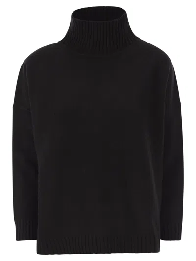 Weekend Max Mara Weekend Maxmara Borgia Wool Turtleneck Sweater In Black