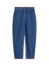Weekend Max Mara Weekend Maxmara Cotton Denim Barrel-leg Jeans Navy