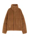 Weekend Max Mara Weekend Maxmara Cropped Wool Down Jacket Camel