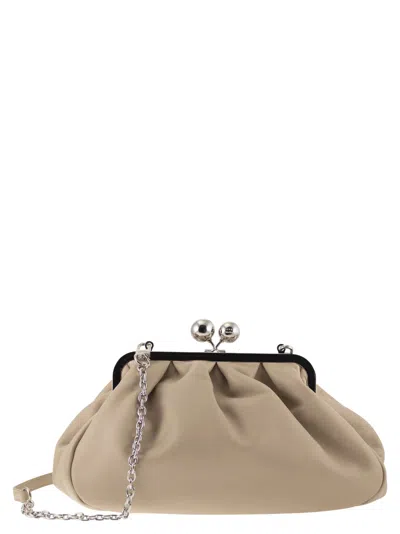 Weekend Max Mara Weekend Maxmara Cubico Medium Pastry Bag In Nappa Leather In Beige